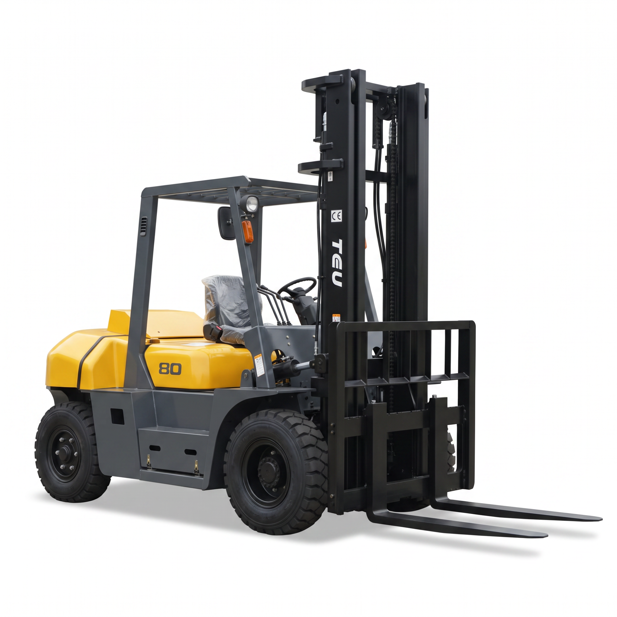 Дизельный вилочный погрузчик TEU FD80 VM3000 китайский мотор_1
