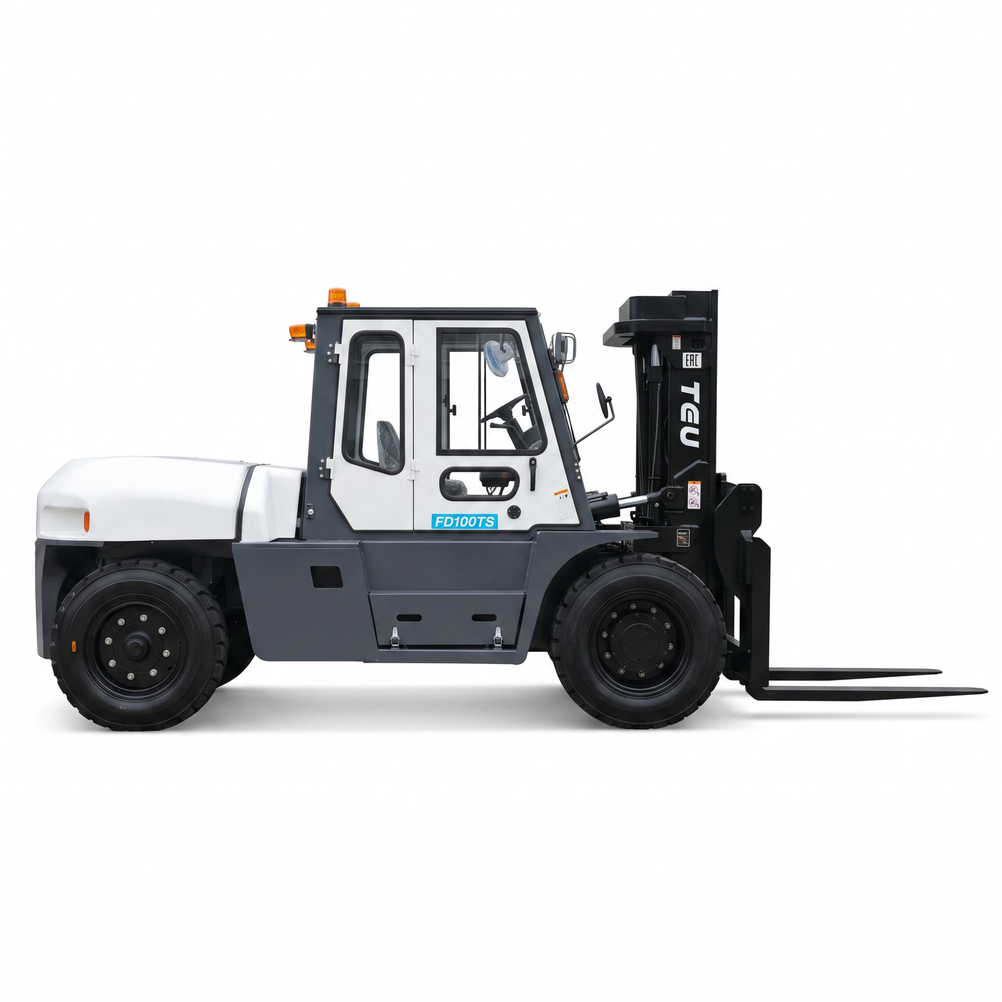 Дизельный вилочный погрузчик TEU FD100 VM3000 китайский мотор_1